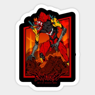 Eva 02 Berserk Mode Sticker